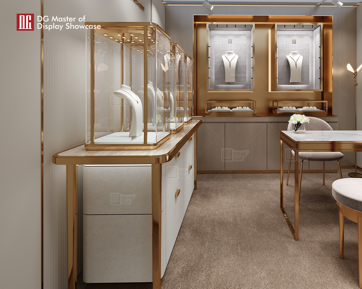 DG Showcase Luxus-Design Schmuck Uhren Display Vitrine Inneneinrichtung 9