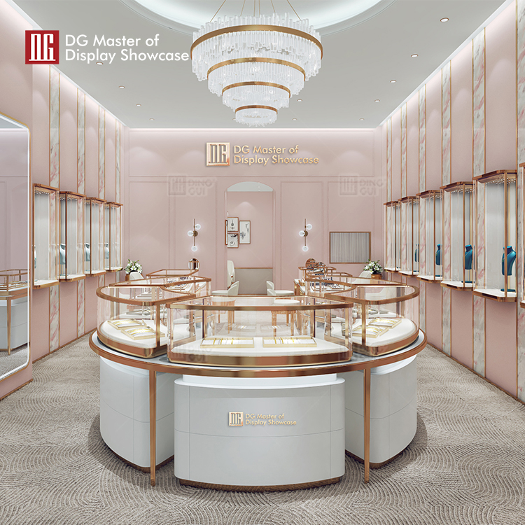 Custom Island Display Cabinet manufacturer Manufacturer | DG Display Showcase 8