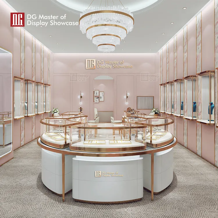 Custom Island Display Cabinet manufacturer Manufacturer | DG Display Showcase 3