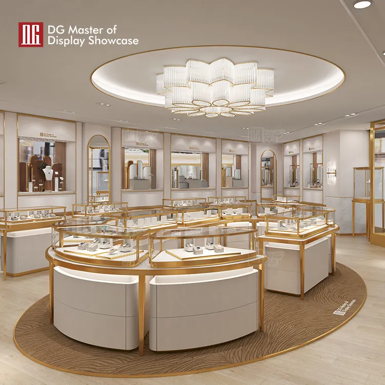 Custom Island Display Cabinet manufacturer Manufacturer | DG Display Showcase 5