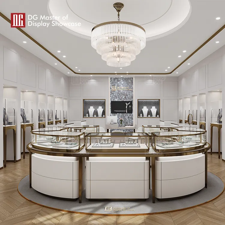 Custom Island Display Cabinet manufacturer Manufacturer | DG Display Showcase 4