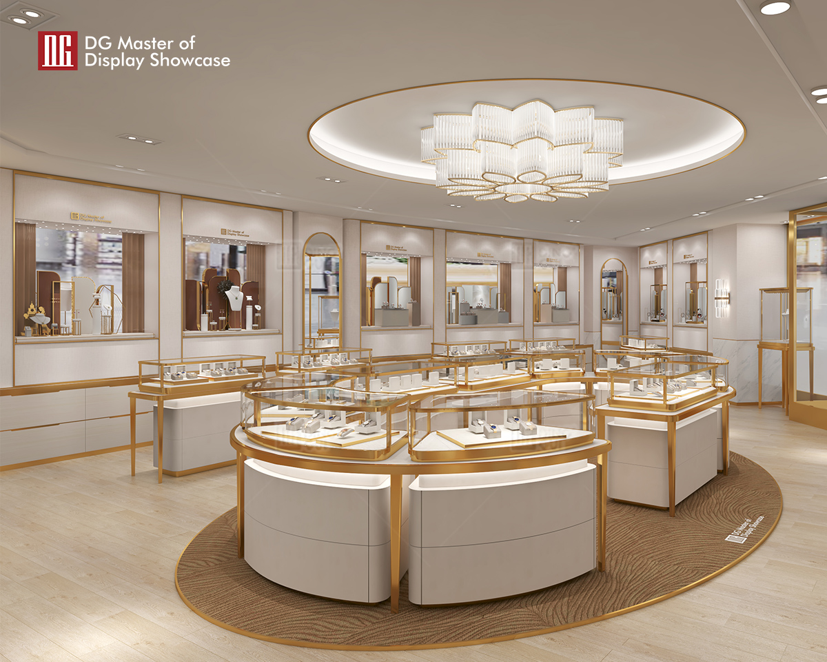 DG Showcase Ultra clear glass custom watch showcase display countertop jewellery display cabinets manufacturers 10
