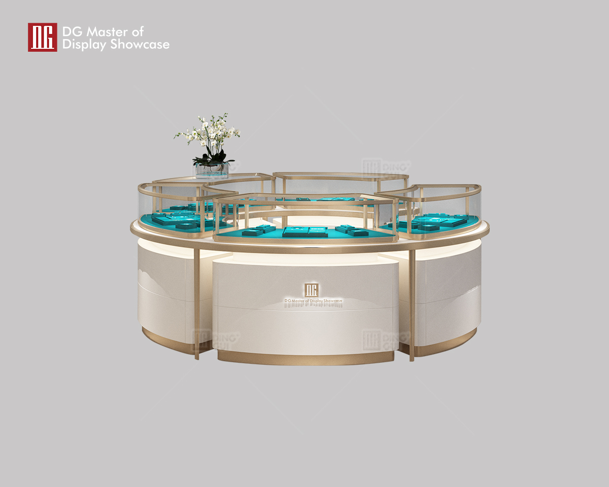 DG Showcase Ultra clear glass custom watch showcase display countertop jewellery display cabinets manufacturers 6