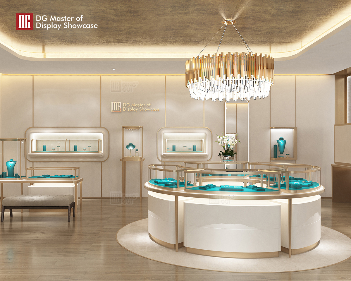 DG Showcase Ultra clear glass custom watch showcase display countertop jewellery display cabinets manufacturers 7