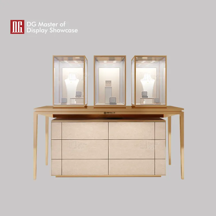 Custom front opening glass display case factory Manufacturer | DG Display Showcase 2