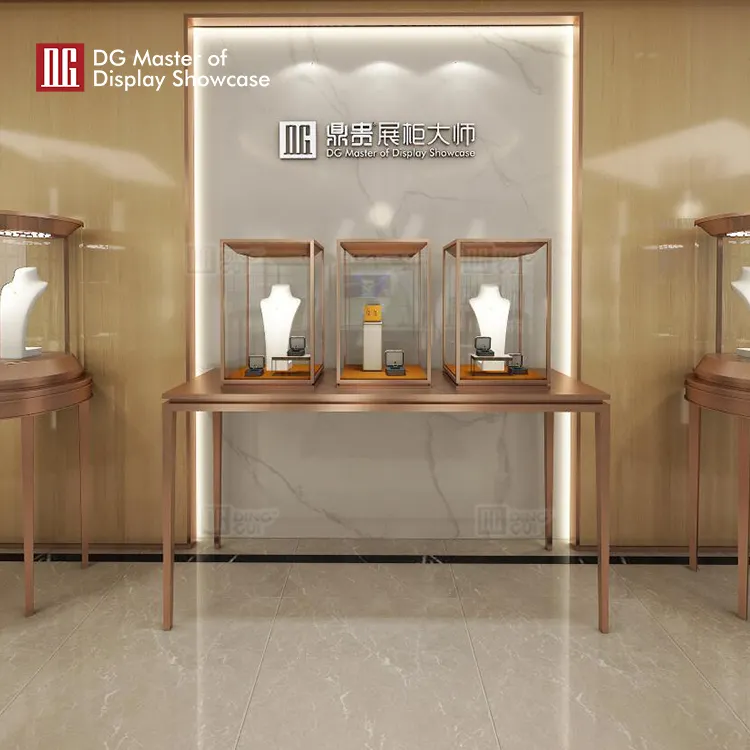 Custom front opening glass display case factory Manufacturer | DG Display Showcase 4