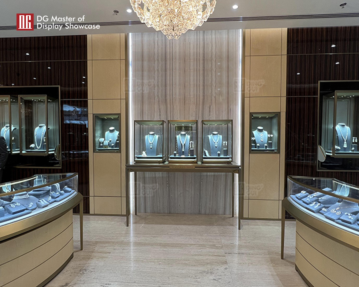 DG showcase customized quality luxury jewelry watch shop cabinet display counter showcase 10