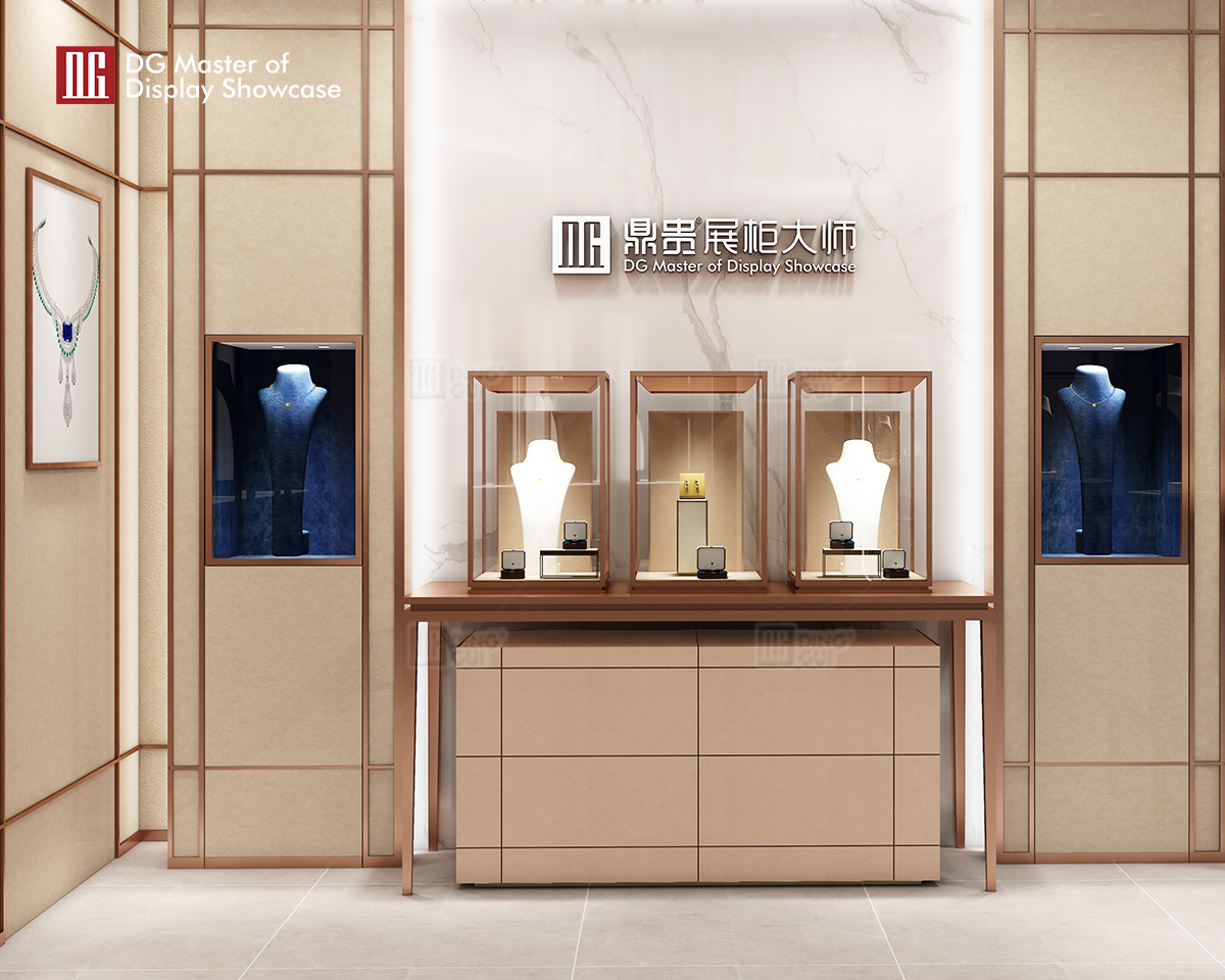 DG showcase customized quality luxury jewelry watch shop cabinet display counter showcase 9