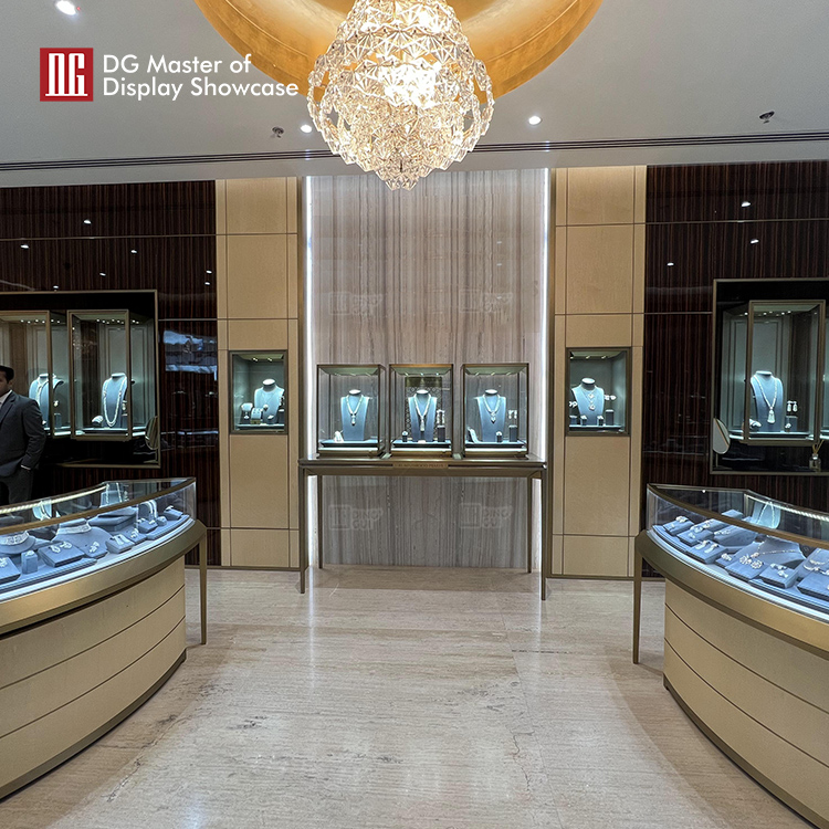 Custom gold store design supplier Manufacturer | DG Display Showcase 8