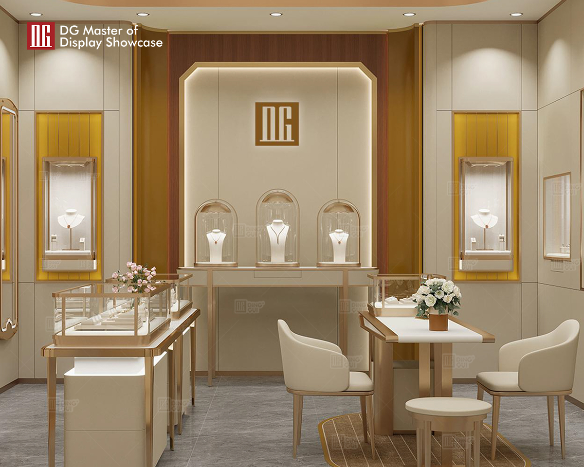 DG Showcase Supplier High End Jewelry Watch Display showcase Jewellery Display Cases Jewelry Shop Interior Design 10