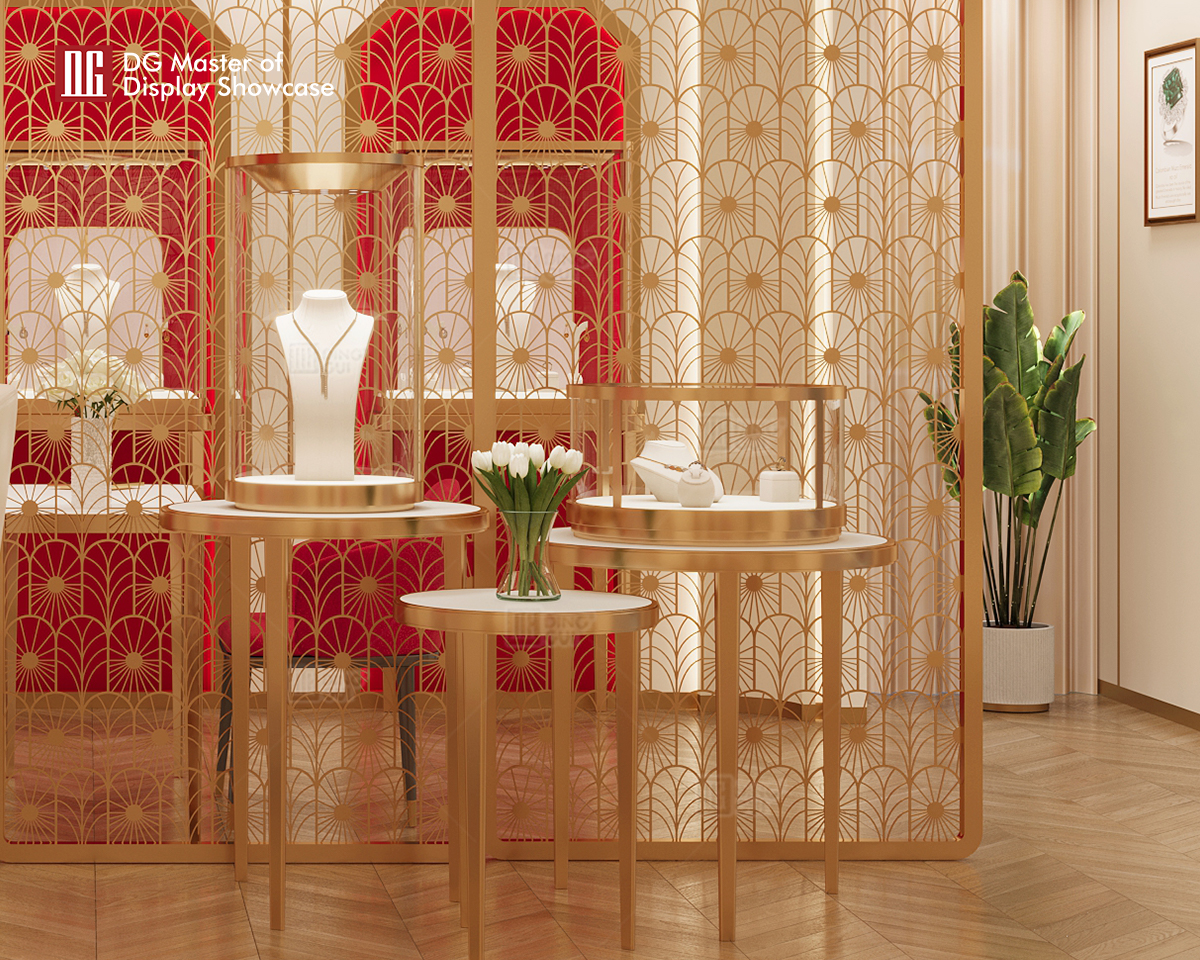 DG Showcase Senaste ankomst gratis kombinationsskåp för smycken Lyxig showcase-tillverkare 10