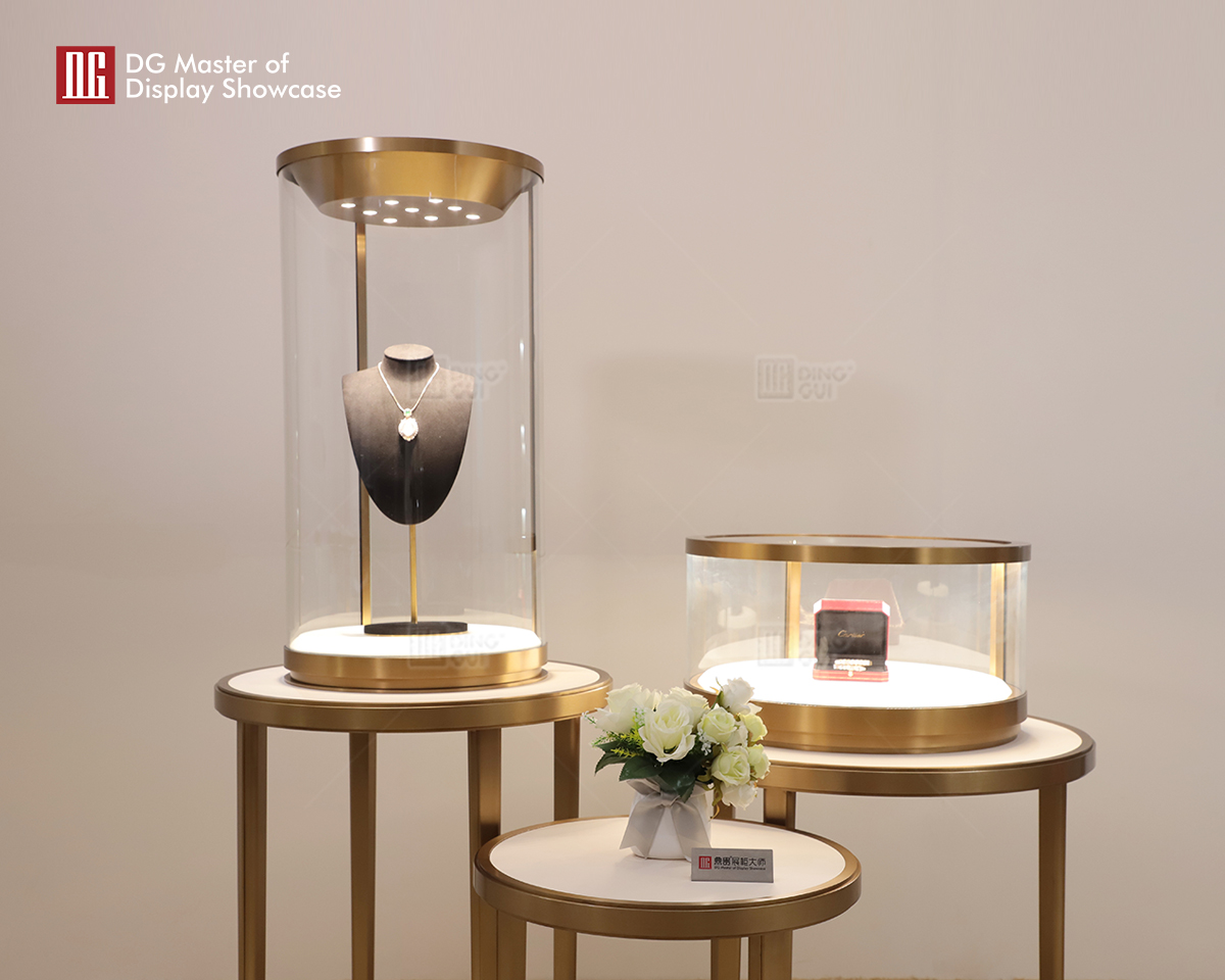 DG Showcase Senaste ankomst gratis kombinationsskåp för smycken Lyxig showcase-tillverkare 8