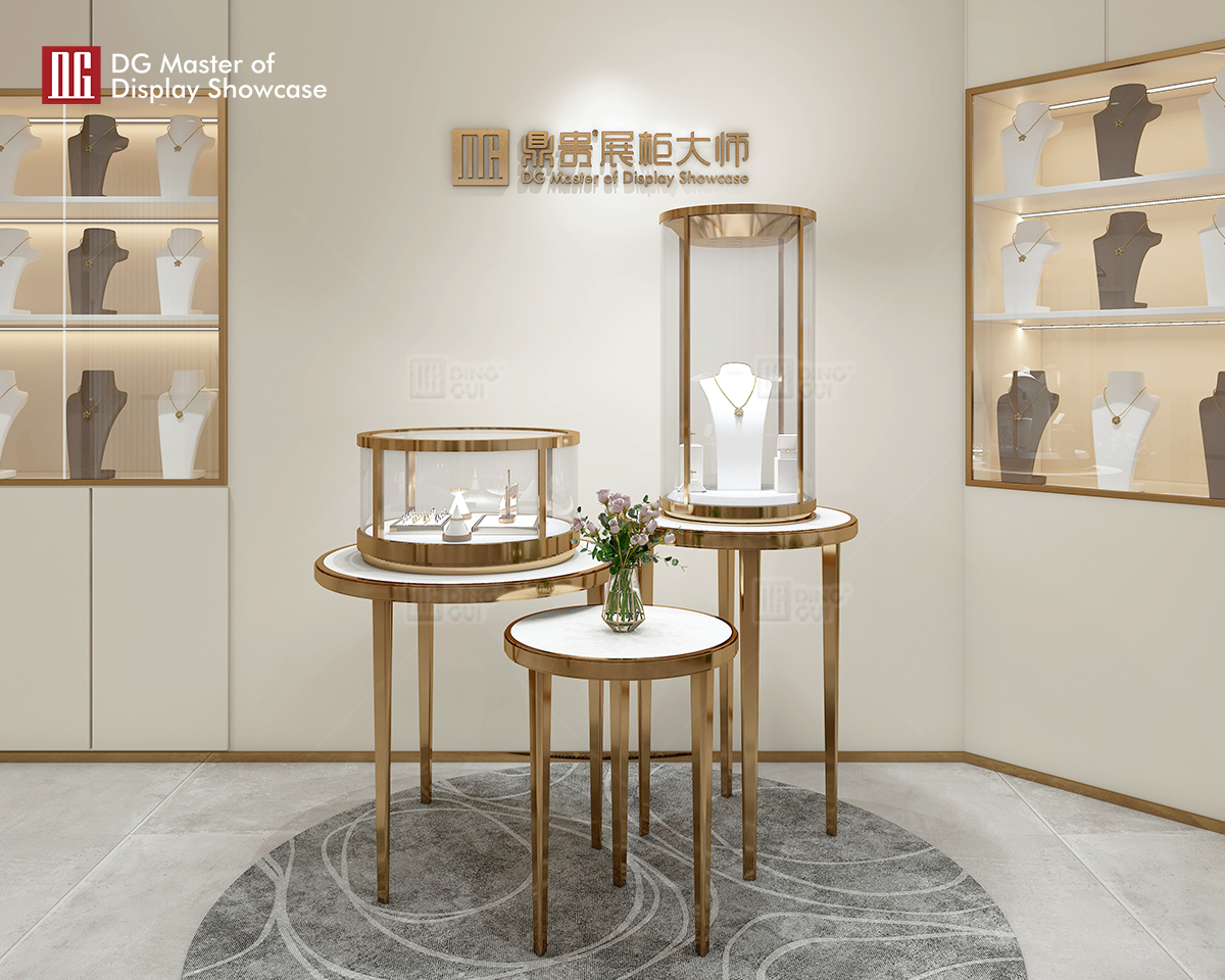 DG Showcase Senaste ankomst gratis kombinationsskåp för smycken Lyxig showcase-tillverkare 9