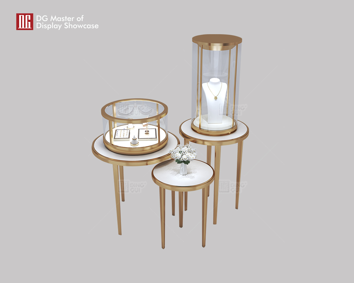 DG Showcase Senaste ankomst gratis kombinationsskåp för smycken Lyxig showcase-tillverkare 7