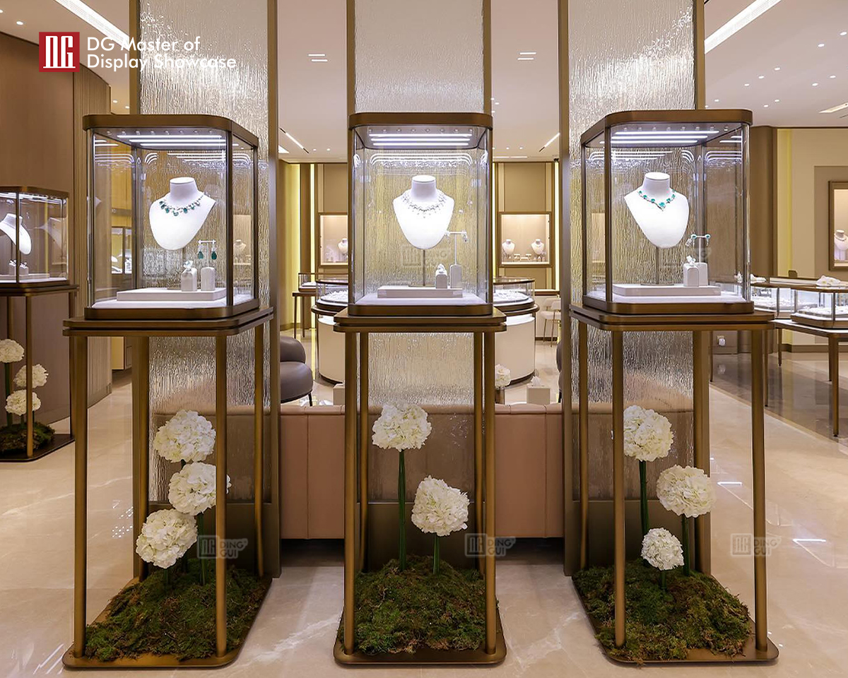 DG Showcase High End Luxury Jewelry Watch Display Showcase Propesyonal na Cabinet Manufacturer 6