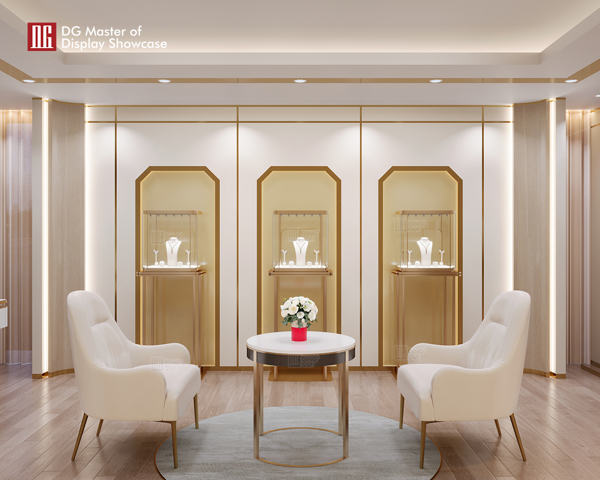 DG Showcase High End Luxury Jewelry Watch Display Showcase Propesyonal na Cabinet Manufacturer 4
