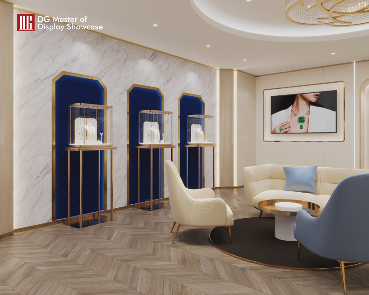DG Showcase High End Luxury Jewelry Watch Display Showcase Propesyonal na Cabinet Manufacturer 5