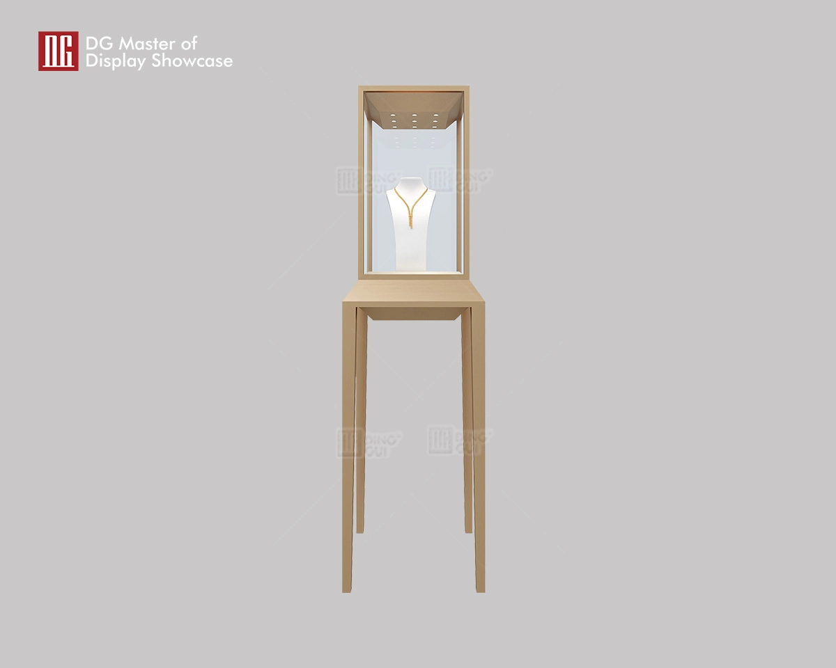 Προσαρμοσμένη ποιοτική hot-selling πολυτελών ρολογιών μοναδική όρθια βιτρίνα επίδειξης κοσμημάτων από τον κατασκευαστή της DG 1