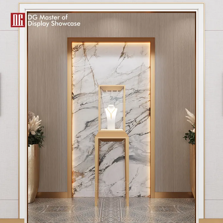 DG Display Showcase | custom free standing glass display case wholesale 4