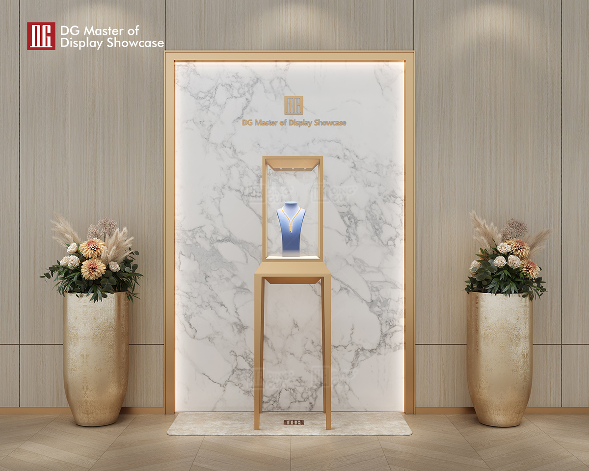 DG Display Showcase | custom free standing glass display case wholesale 10