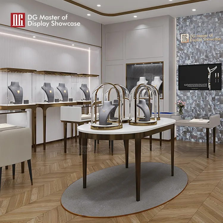 Island Display Cabinet: Luxury Showcase with Intelligent Features 4