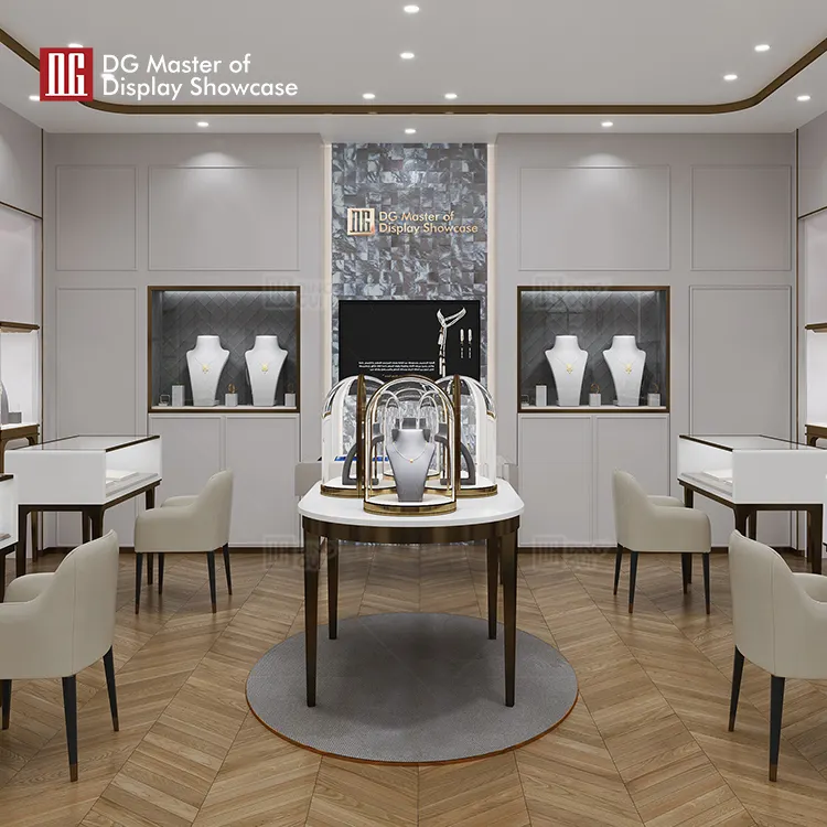 Island Display Cabinet: Luxury Showcase with Intelligent Features 5