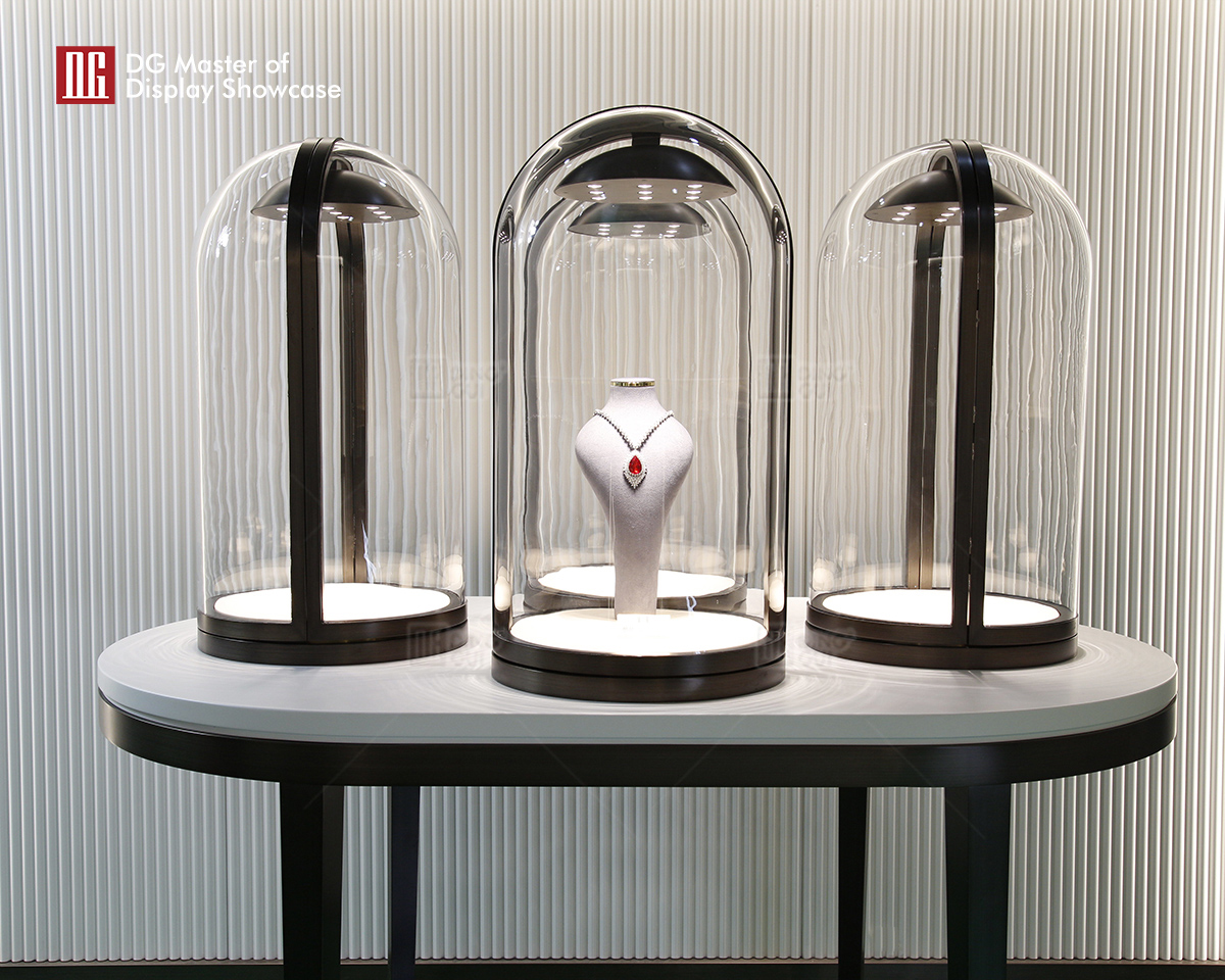 DG Showcase Unikalny projekt witryny na biżuterię i zegarki na blacie, dekoracja sklepu 8