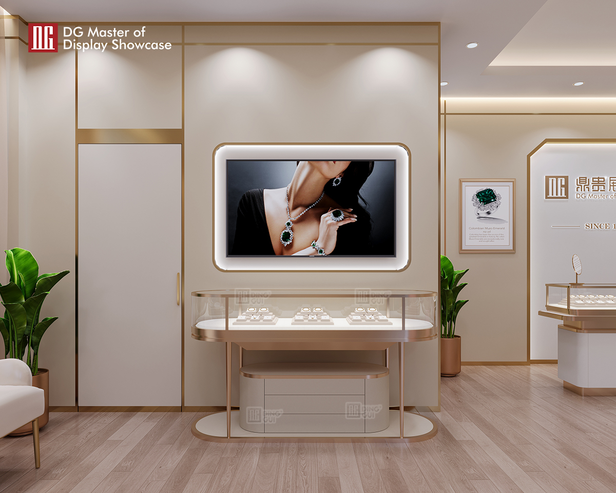 DG Display Showcase | Top front locking glass display cases wholesale 10