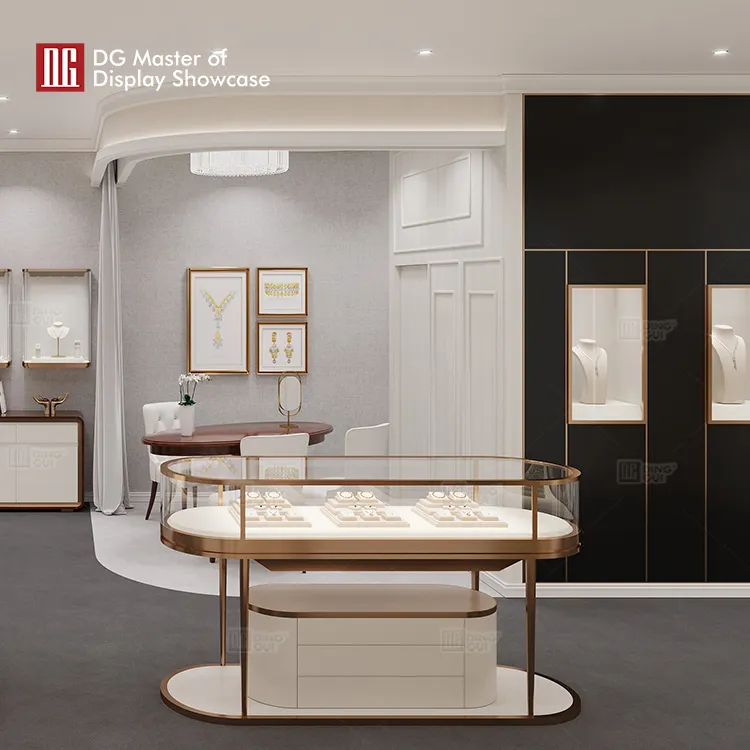 DG Display Showcase | Top front locking glass display cases wholesale 3