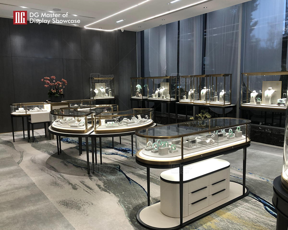 DG Display Showcase | Top front locking glass display cases wholesale 9