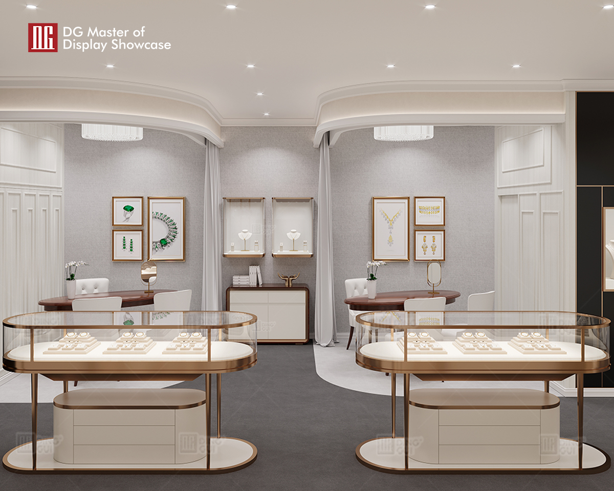 DG Display Showcase | Top front locking glass display cases wholesale 8