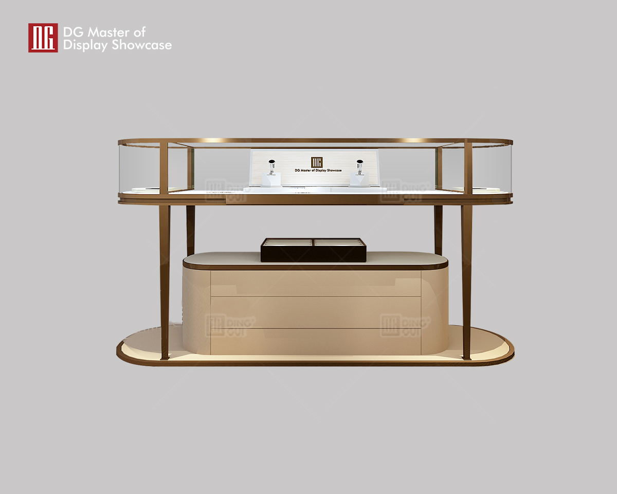 DG Display Showcase | Top front locking glass display cases wholesale 7