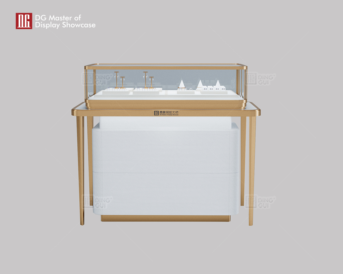 DG Showcase Ζεστή Προσφορά Αποθήκευσης Κοσμημάτων Ρολογιών Βιτρίνα Πολυτελών Καταστημάτων 7