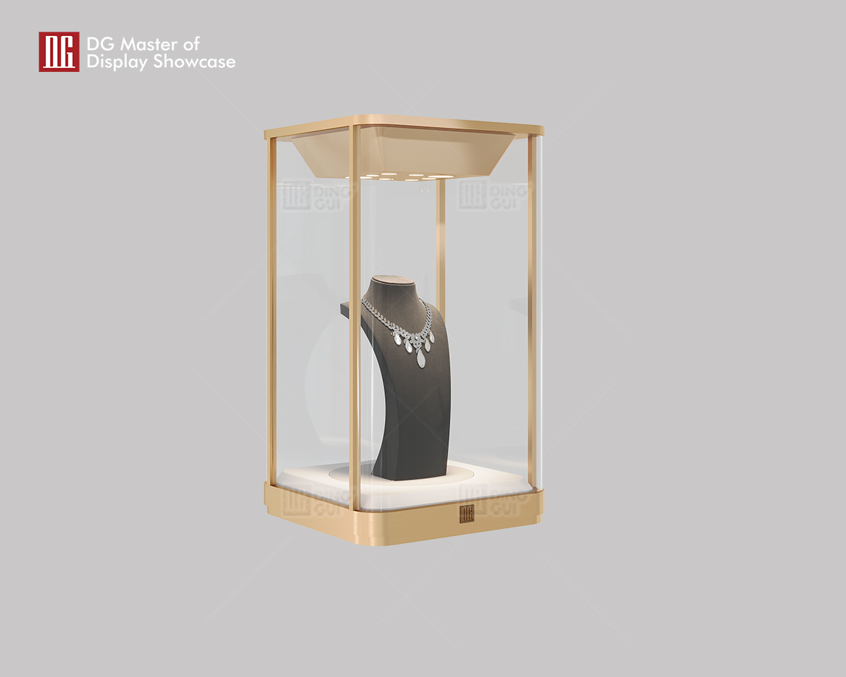 DG New Design High-end Jewelry Watch Countertop Rotating Showcase 7