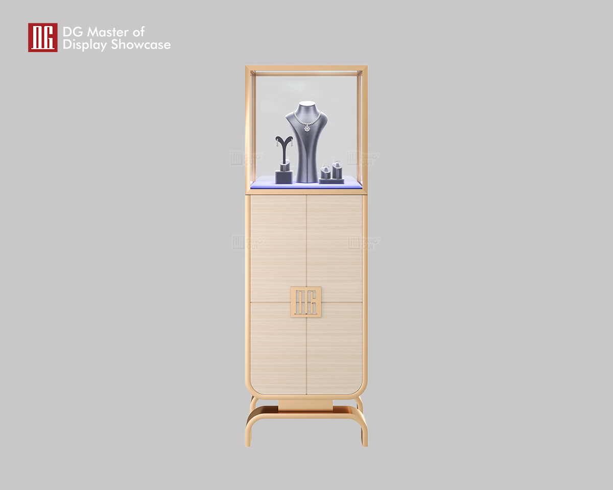 Luxurious DG Upright Glass Display Cabinet 6