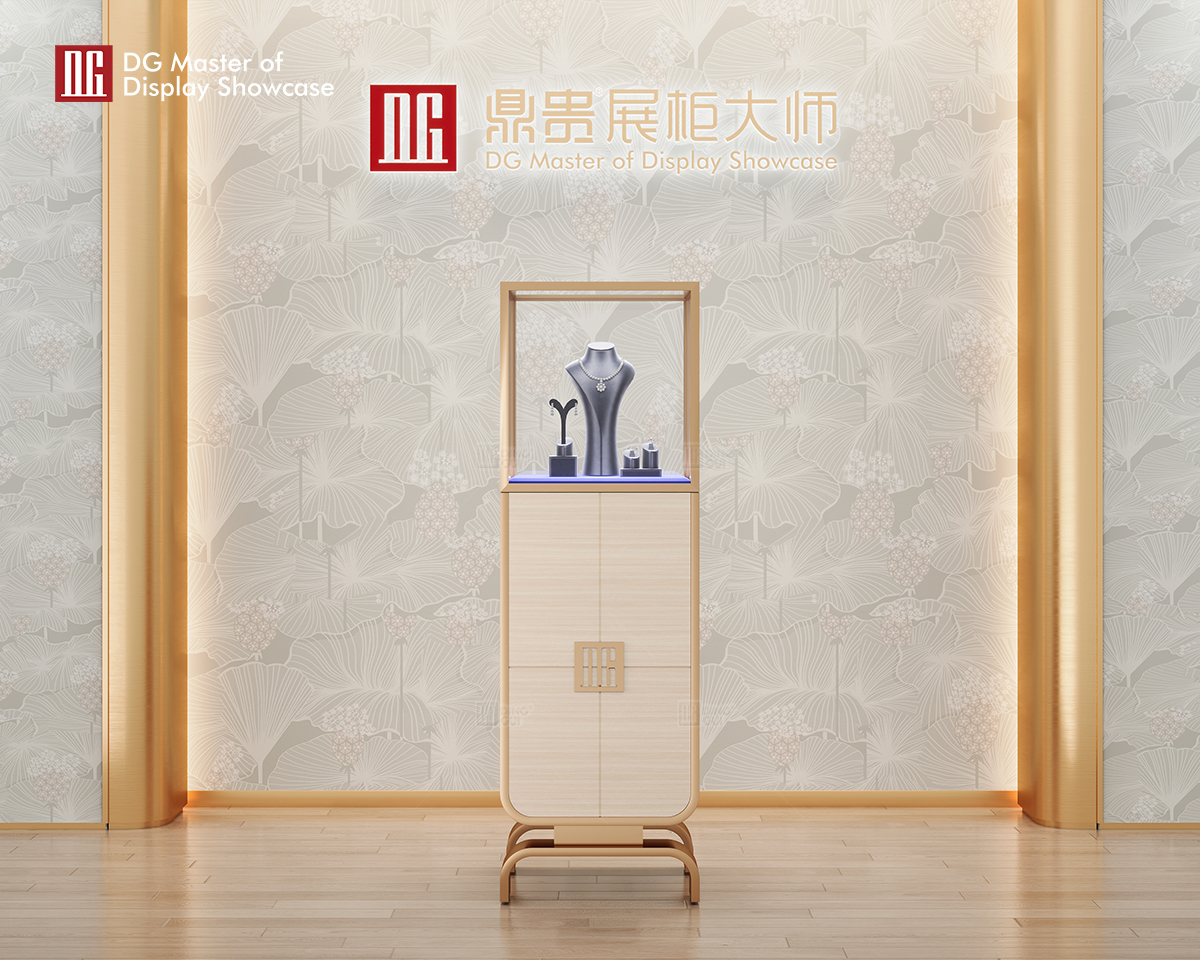 Luxurious DG Upright Glass Display Cabinet 10