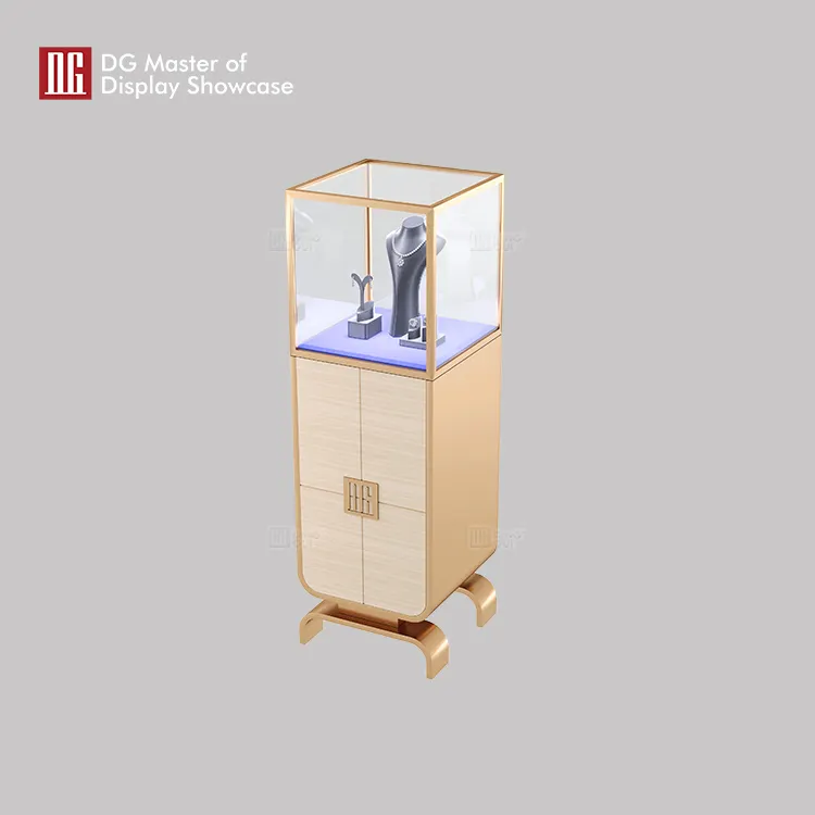 Luxurious DG Upright Glass Display Cabinet 4