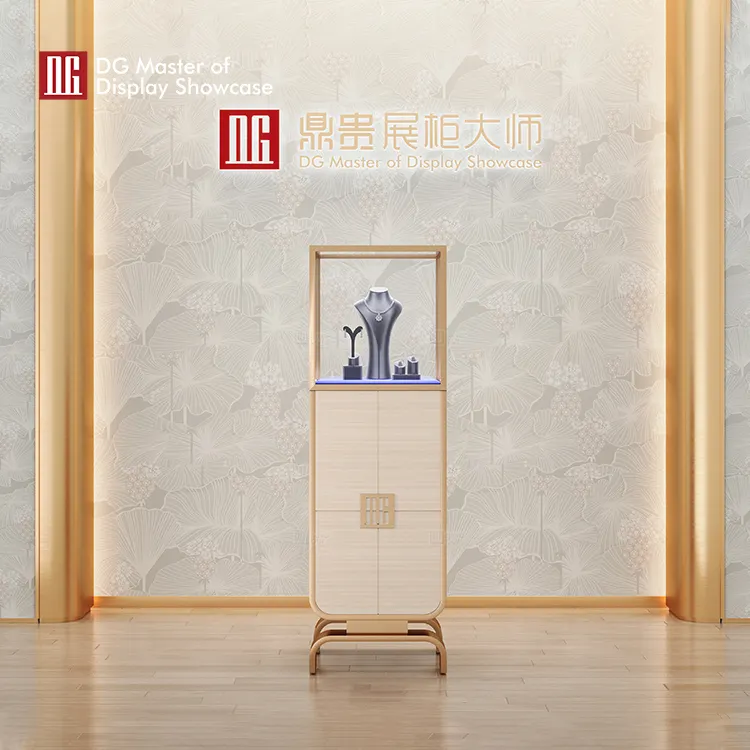 Luxurious DG Upright Glass Display Cabinet 5