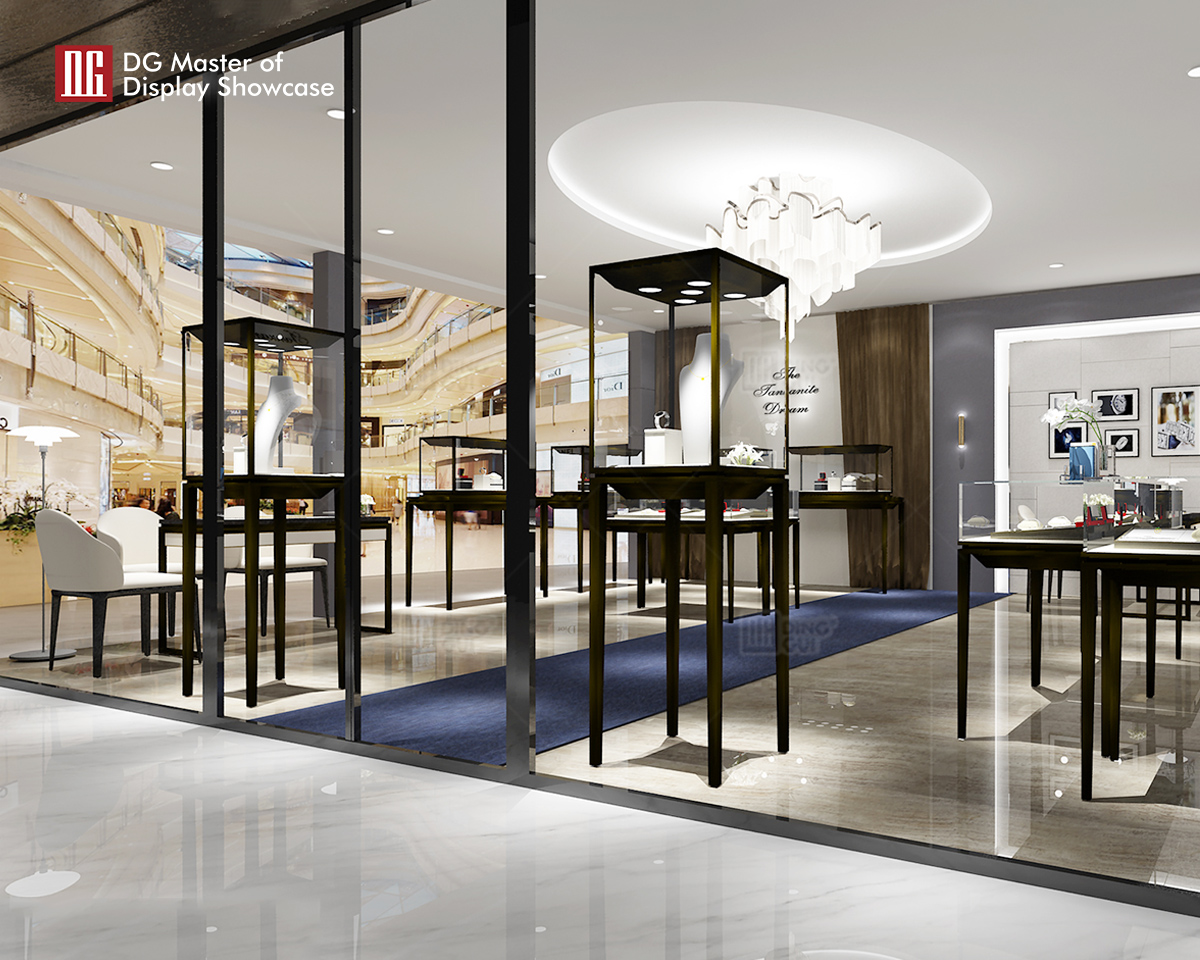 DG Showcase High End Luxury jewellery Display Showcase Customable Cabinet For Sale 8