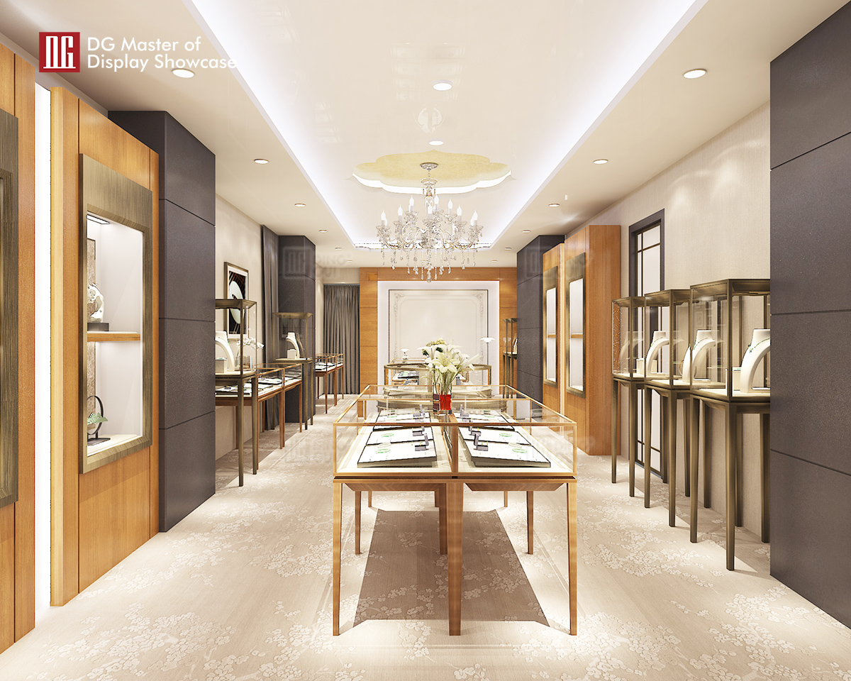 DG Showcase High End Luxury jewellery Display Showcase Customable Cabinet For Sale 10
