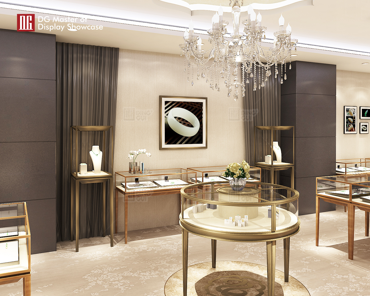 DG Showcase High End Luxury jewellery Display Showcase Customable Cabinet For Sale 9