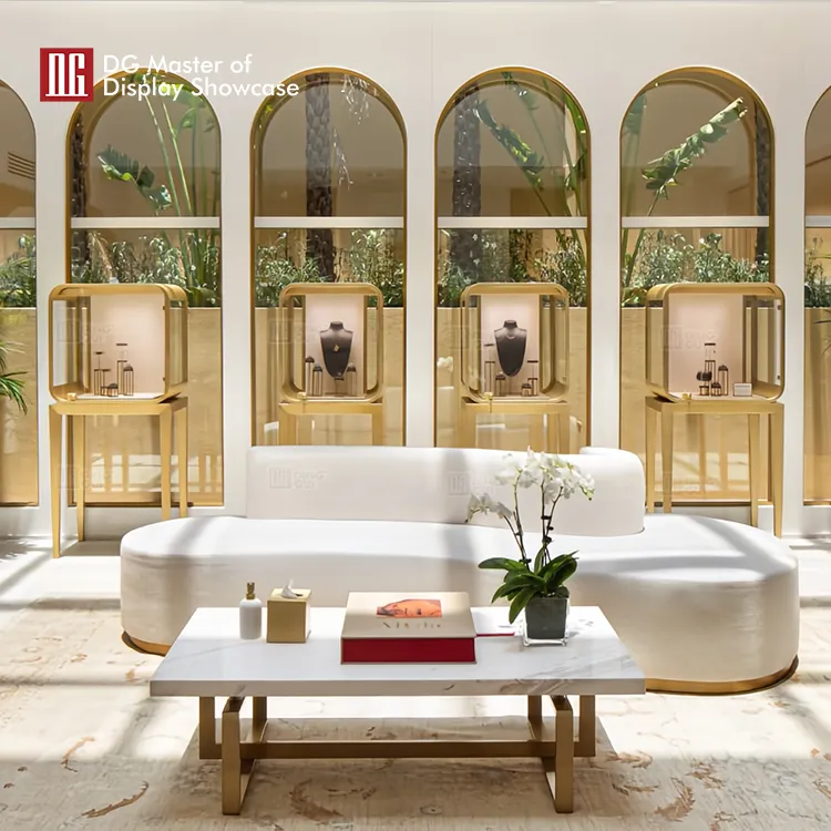 High-end Jewelry & Watch Display Showcase - Elegant Design, Smart Lock, Adjustable Lighting, Customizable, ISO Certified 5