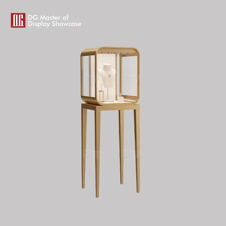 High-end Jewelry & Watch Display Showcase - Elegant Design, Smart Lock, Adjustable Lighting, Customizable, ISO Certified 2