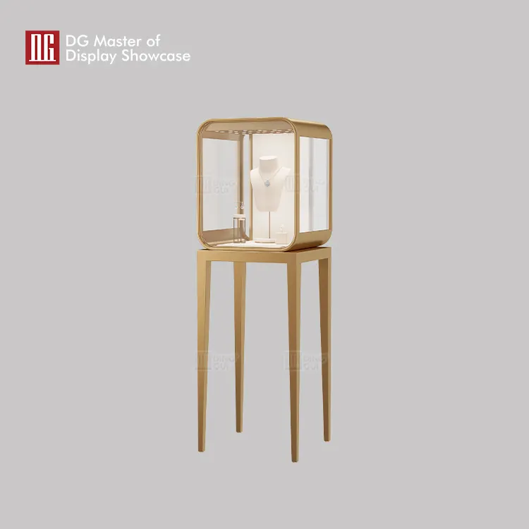 High-end Jewelry & Watch Display Showcase - Elegant Design, Smart Lock, Adjustable Lighting, Customizable, ISO Certified 3