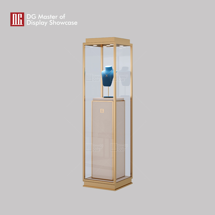 Bepoke free standing glass display case manufacturer | DG Display Showcase 7