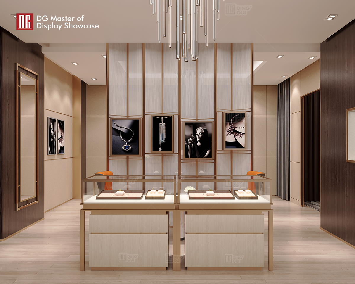 DG Showcase Classic Style Jewelry Watch Display showcase Luxury Shop Interior Design 10