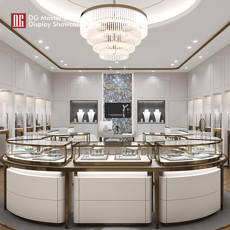 luxury black arched display cabinet wholesale | DG Display Showcase 7