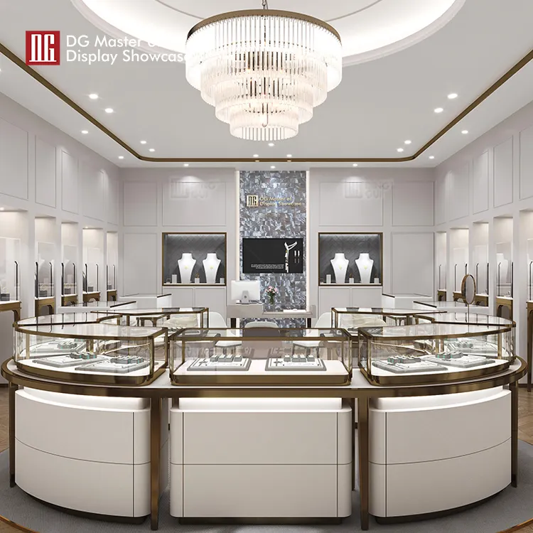 luxury black arched display cabinet wholesale | DG Display Showcase 5