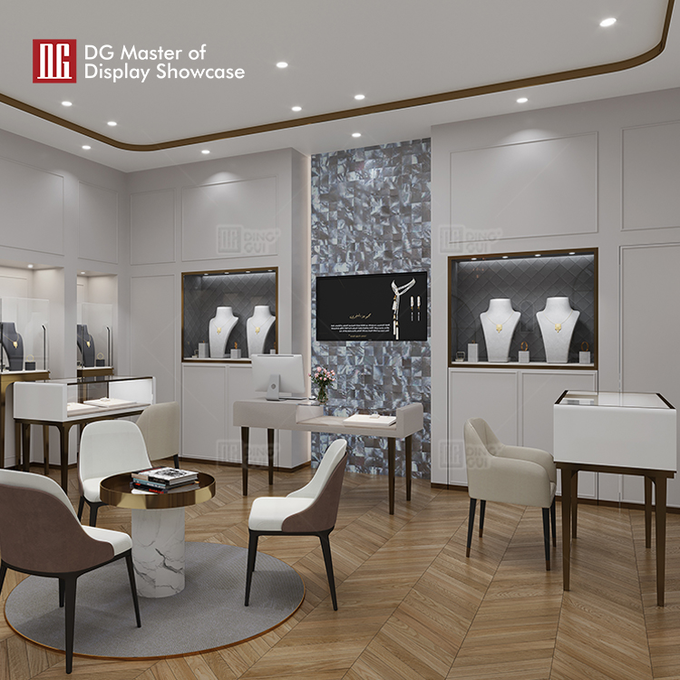 luxury black arched display cabinet wholesale | DG Display Showcase 8