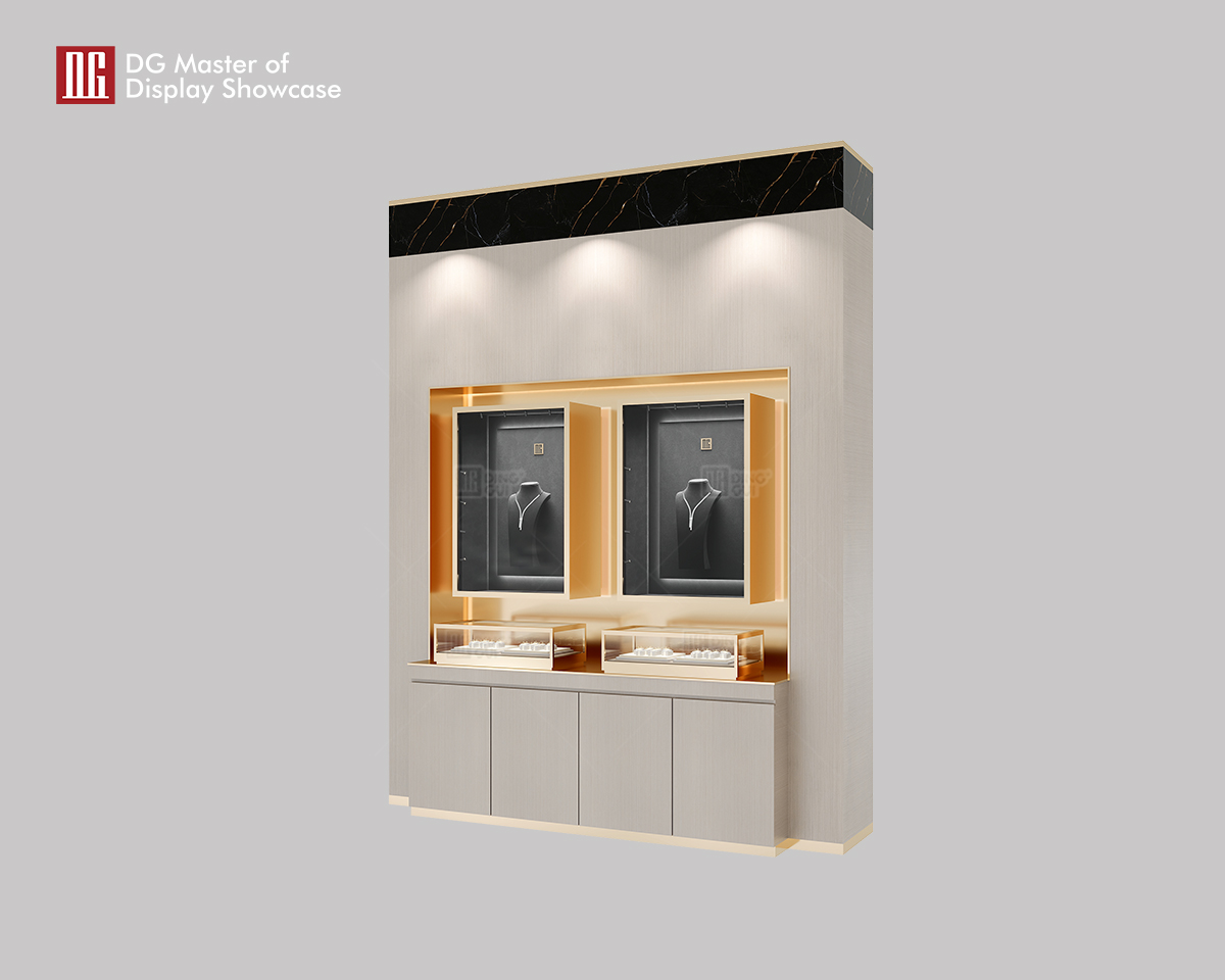 Tilpassede DG Custom High-End Luksus Smykke Display Vægmonterede Producenter Fra Kina 8